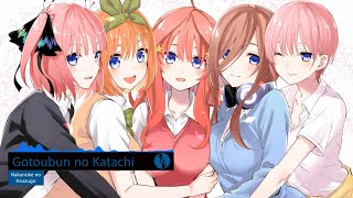 5toubun no Hanayome Season 2 Opening Full  Gotoubun no Katachi  Nakanoke no Itsutsugo Lyrics CC [upl. by Daphene]