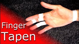 Finger Tapen fürs Klettern amp Bouldern  Anleitung ✋😬 So geht’s❗️ [upl. by Hakon]