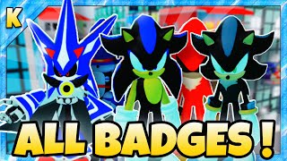 HOW TO GET ALL 10 BADGES in Sonic Universe RP  Roblox [upl. by Kenn]