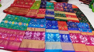 Kothapet PVT Market Ikkat Sarees With Price Address Direct From Manufacturers Single Saree Courier [upl. by Eibrab452]