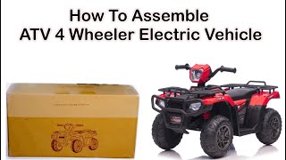 How to assemble four Wheeler electric vehicle  How to install 4 wheel drive [upl. by Leanahtan]