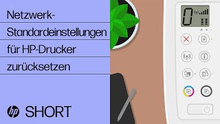 So stellen Sie die NetzwerkStandardeinstellungen auf dem HPDrucker wieder her  HP Support [upl. by Nayab]