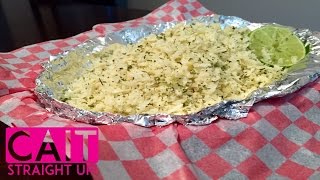 Cauliflower Rice  Chipotle Style Cilantro Lime Recipe  No Food Processor  Cait Straight Up [upl. by Lilahk]