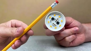 🔥 The LED light bulb will never go out Just take a pencil [upl. by Raffarty]