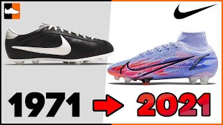 Evolution of Nike Football Boots 2021 Nike Soccer Cleat History [upl. by Arden]