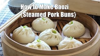 How to Make Steamed Chinese Meat Buns Baozi 包子 [upl. by Ahsenhoj]