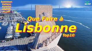 Top 10 des Endroits à Visiter à Lisbonne au Portugal Voyage Vidéo [upl. by Enilorac]