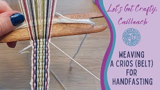 Weaving Using a Rigid Heddle  Making Our Handfasting Crios for a Pagan Wedding [upl. by Llehcim]