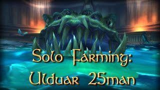 Solo Farming Ulduar 25 and Yogg 0 [upl. by Row12]