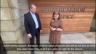 Graham Simpson MSP visits Strathcarron Hospice [upl. by Kerrison]