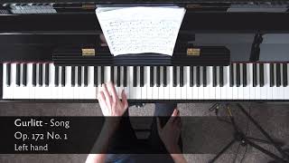 Gurlitt  Song Op 172 No 1  ABRSM Piano 202122 Grade 3  B8 [upl. by Siana524]