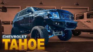 2016 CHEVROLET TAHOE  LIFTED CUSTOM SEMA SHOW TRUCK BUILD [upl. by Ydnir307]