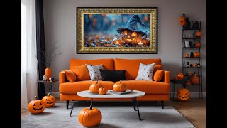 Halloween Ambience Cozy Fall Pumpkins for relaxing reading and studying Halloween Atmosphere [upl. by Arthur]