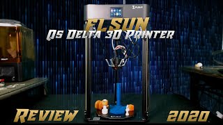 FLSUN Q5  Delta 3D Printer  Unbox amp Setup [upl. by Analle249]