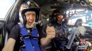 GoPro Gymkhana Ride Along ft Nick Swardson and Ken Block  Summer X Games Los Angeles 2013 [upl. by Cad]