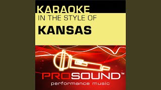 Carry On My Wayward Son Karaoke Instrumental Track In the style of Kansas [upl. by Kafka]