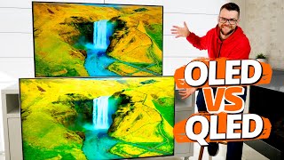 OLED vs QLED na prática Qual a melhor [upl. by Rahsab]