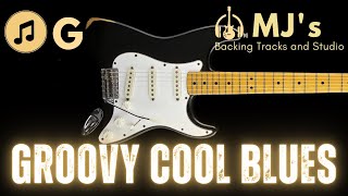 Groovy Cool Blues in G  100 bpm  Guitar Backing Track [upl. by Veda]