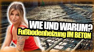 How to Fußbodenheizung IM BETON verlegen 🌡️🧱  mit Maurermeisterin Tschulique [upl. by Nabroc28]