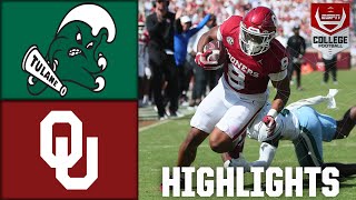 Tulane Green Wave vs Oklahoma Sooners  Full Game Highlights  ESPN College Football [upl. by Erelia]