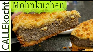 Saftiger Streusel  Mohnkuchen selber backen  Das Rezept [upl. by Eilla]