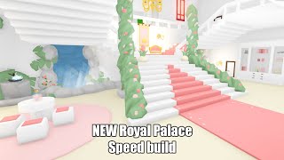 NEW Royal Palace Aesthetic cute design SPEED BUILD in Adopt me Roblox [upl. by Reggie895]