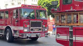 LAFD Fire Apparatus Vandalized in DTLA [upl. by Godric]