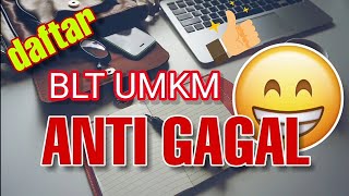 Tutorial Daftar BLT UMKM ANTI GAGAL UMKM rhepresents [upl. by Erehpotsirhc]