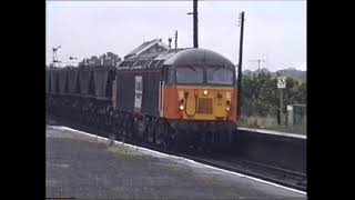 Railways at Barnetby 1997 Heavy freight and semaphores galore [upl. by Ytak]