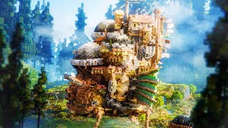 I recreated Howls Moving Castle in Minecraft [upl. by Artur]