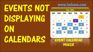 Event Calendar Maker  Excel Template  Events Not Displayed [upl. by Oicam]