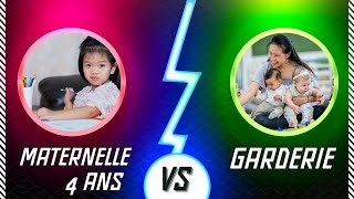 Maternelle 4 ans VS Garderie au Québec [upl. by Dranik]