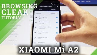 How to Clear Browser History in XIAOMI Mi A2  Delete Cookies and History [upl. by Aonian]