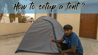 How To Setup a Tent  Decathlon Quechua MH100 3 Person Tent  How to Pitch a Tent [upl. by Cinderella]