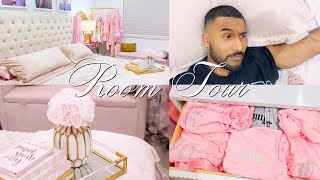 BEDROOM TOUR 2023 PINK COUPLES ROOM [upl. by Ahsenat]