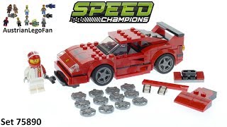 Lego Speed Champions 75890 Ferrari F40 Competizione  Lego 75890 Speed Build [upl. by Kelson]