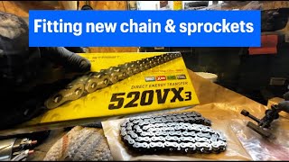 Chain amp sprockets again Honda crf 300l 4K [upl. by Grant]