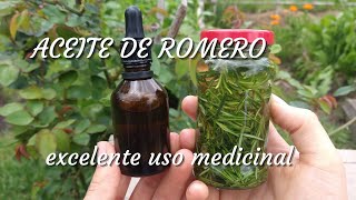 Como Hacer Aceite De Romero SUPER FACIL Y RAPIDO [upl. by Ennagroeg629]