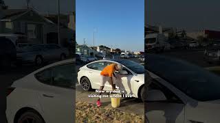 Dad son car wash moment CarWash Tesla Tamil Emotional Tech SiliconValley [upl. by Benyamin]