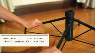 How to Set Up Your Balsam Hill PreLit Artificial Christmas Tree [upl. by Lalise957]