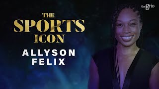 Allyson Felix Accepts the Sports Icon Award [upl. by Etnomed]