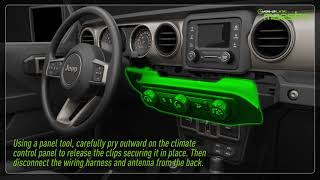 iDatalink Maestro WJL1  Installation tutorial for 2018 Jeep Wrangler 2020 Jeep Gladiator [upl. by Ardnuhsed]