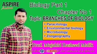 Branches of biology  Paracitology  Environmental Biology  Microbiology  Zoo geography [upl. by Taro]