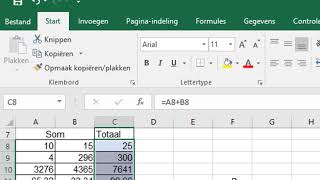 Berekeningen maken in Excel [upl. by Itnahs512]