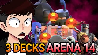 Os 3 melhores decks para a arena 14 no Clash Royale Do zero EP 18 [upl. by Greenman]