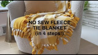 Easy NoSew Fleece Blanket [upl. by Eustasius]