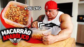 FABIO GIGA DETONA 2KG DE MACARRÃO DE PÓS TREINO [upl. by Legna]