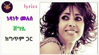 Netsanet Melese  Shegye  lyrics video  ነጻነት መለሰ  ሸግዬ  ከግጥም ጋር [upl. by Magen]