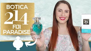 NOVO BOTICA 214 FIJI PARADISE EAU DE PARFUM FEMININO FLORAL REFRESCANTE  RESENHA COMPLETA [upl. by Bradeord]