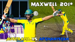 Australia 🇦🇺 Vs Afghanistan 🇦🇫  🏆 Maxwell 201 🏆  Cricket 24 [upl. by Ayitahs982]